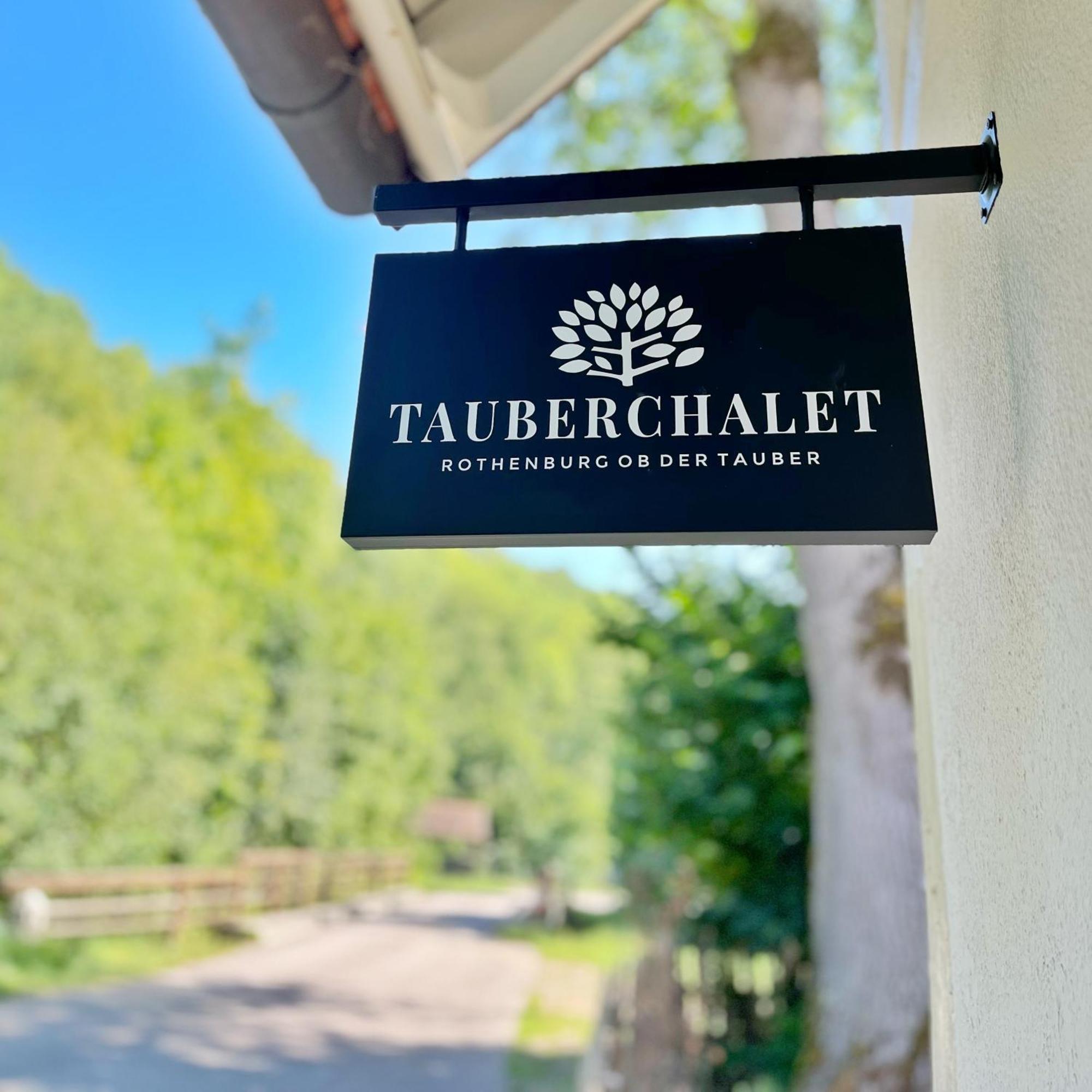 Tauberchalet I Boutique-Ferienhaus Mit Sauna, Whirlpool & Natur I 10Min Walk To Historic Old Town Rothenburg ob der Tauber Luaran gambar